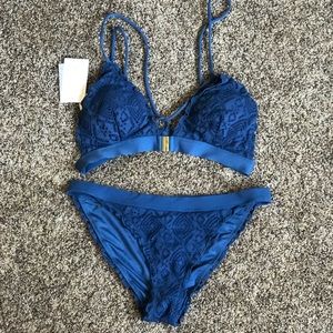 NWT OYSHO BLUE BIKINI BOTTOM